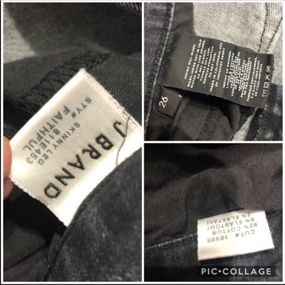 J BRAND Faithful Skinny Leg Gray Jeans 26 - Picture 6 of 8